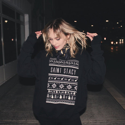 Saint Stacy Xmas Guitars Sweatshirt