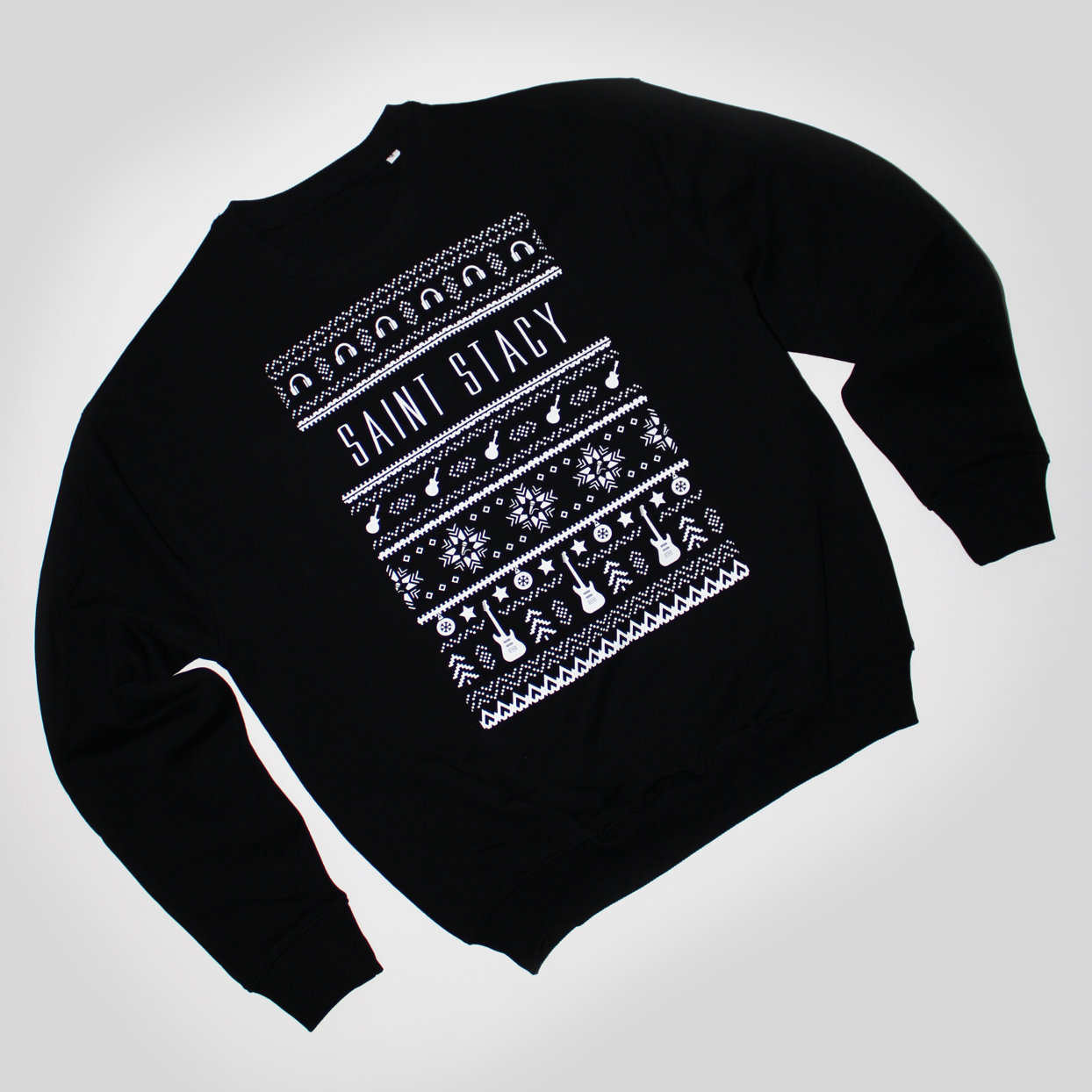 Saint Stacy Xmas Guitars Sweatshirt